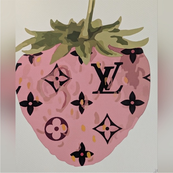 Rare DEATH NYC Limited Edition Louis Vuitton Strawberry Statement Print Signed - Picture 7 of 9